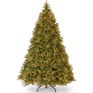 10-Foot Downswept Artificial Christmas Tree with Dual Color LED Lights