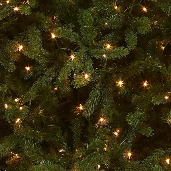 10-Foot Downswept Artificial Christmas Tree with White Lights - Image 2