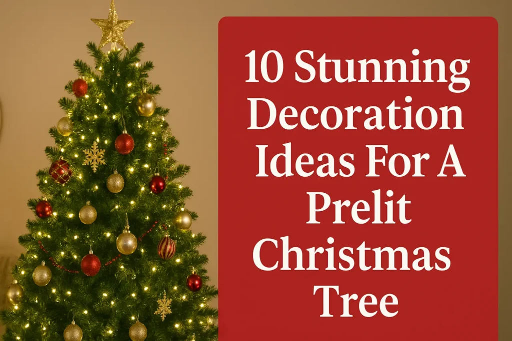Decoration Ideas For A Prelit Christmas Tree