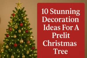 Decoration Ideas For A Prelit Christmas Tree