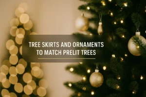 Best Tree Skirts And Ornaments to Match Prelit Trees