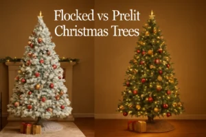 Flocked vs. Prelit Christmas Trees