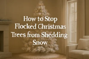 How to Stop Flocked Christmas Trees from Shedding Snow Everywhere