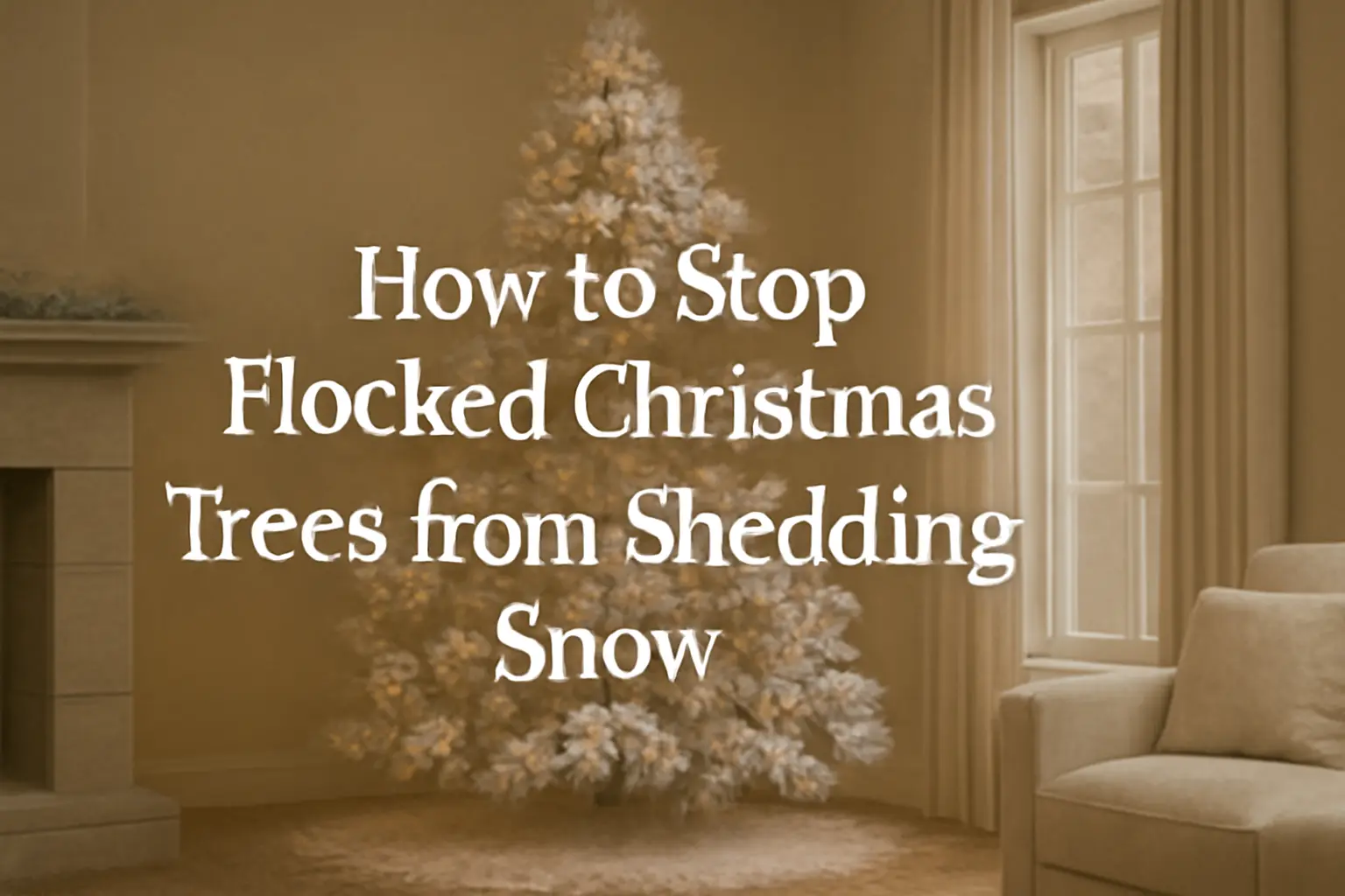 How to Stop Flocked Christmas Trees from Shedding Snow Everywhere